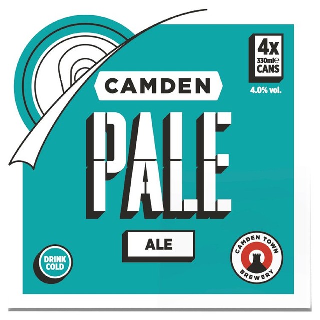 Camden Town Pale Ale beer cans 4 x 330ml - British product