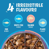 Felix fish selection in jelly wet cat food 80x85g - British product
