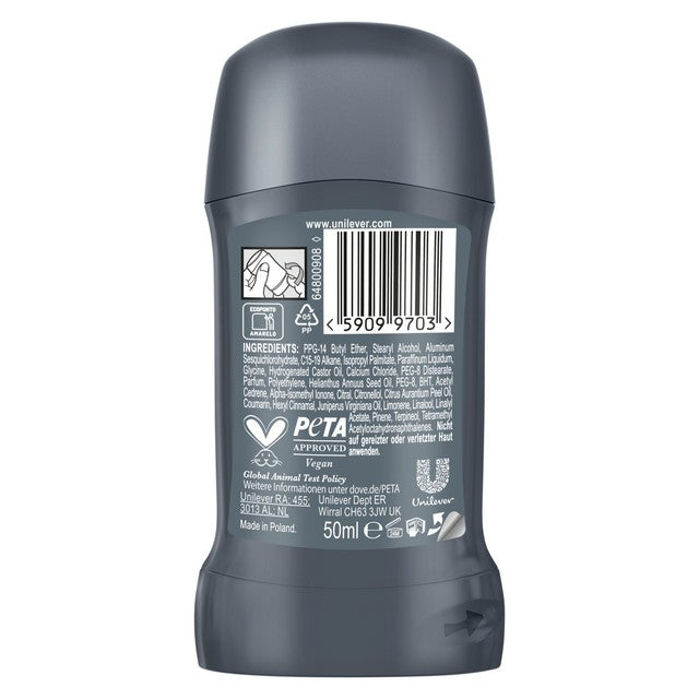 Dove Men+Care anti-perspirant deodorant stick with lemon cedarwood scent 50ml - British product