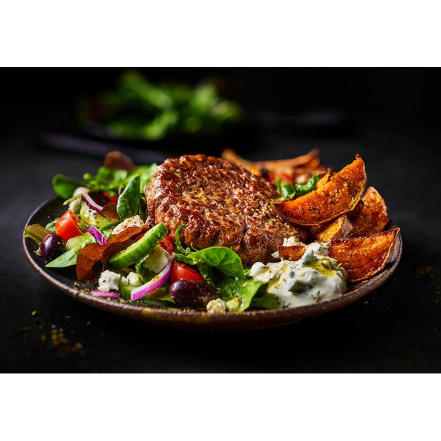 M&S beef burgers salt pepper 300g, imported from the UK