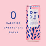 Dash raspberry infused sparkling water 12 x 330ml - British product