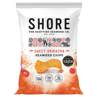 Shore Sweet Sriracha Seaweed Chips 80g
