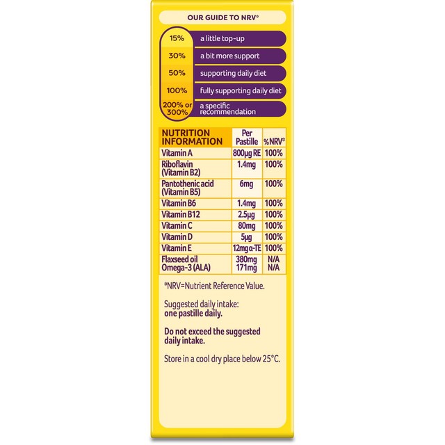 Bassetts citrus multivitamin pastilles for teens 30 pack - British product