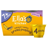 Ella's Kitchen organic banana bread pudding baby dessert 4x80g - British product