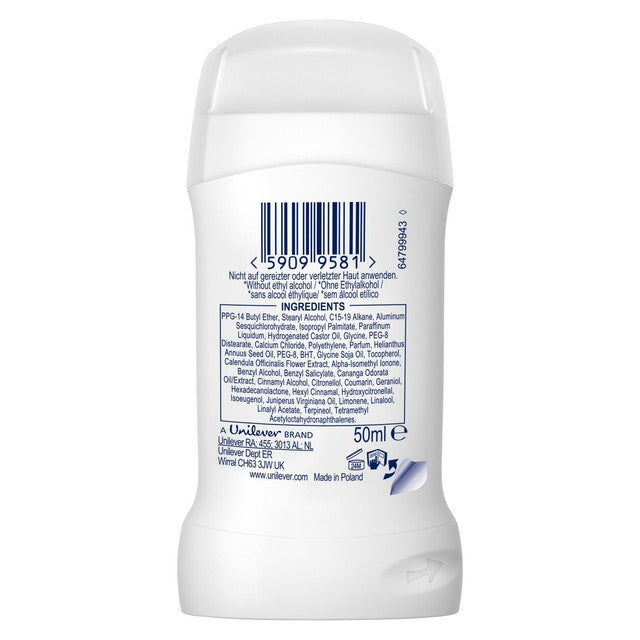 Dove invisible anti-perspirant stick 50ml - British product