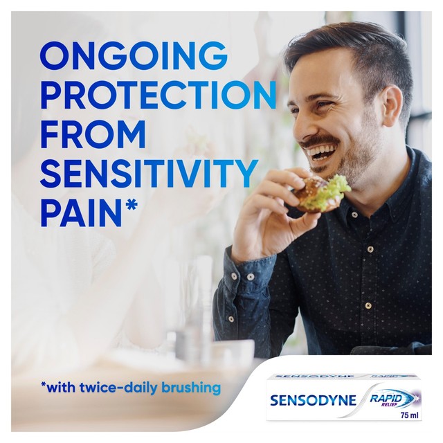 Sensodyne Rapid Relief Original Mint toothpaste 75ml (British brand)