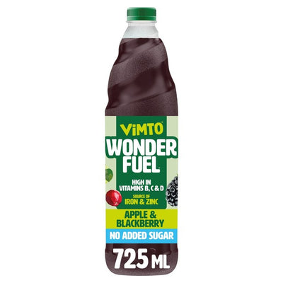 Vimto Wonderfuel Apple & Blackberry Squash Drink 725ml