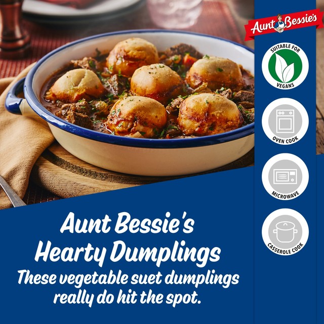 Aunt Bessie's vegetable suet dumplings 390g - British product