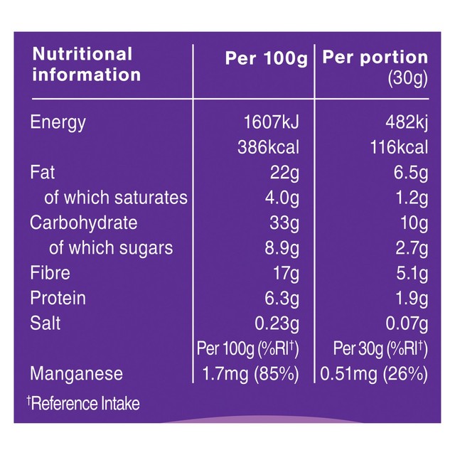 Graze Cocoa Vanilla flapjack bars 4 x 30g, UK version