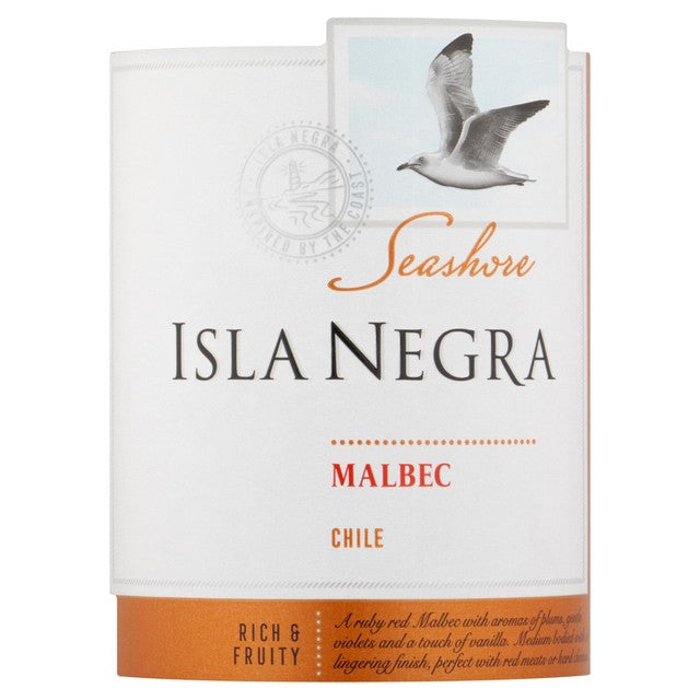 Isla Negra Malbec red wine 75cl, UK version