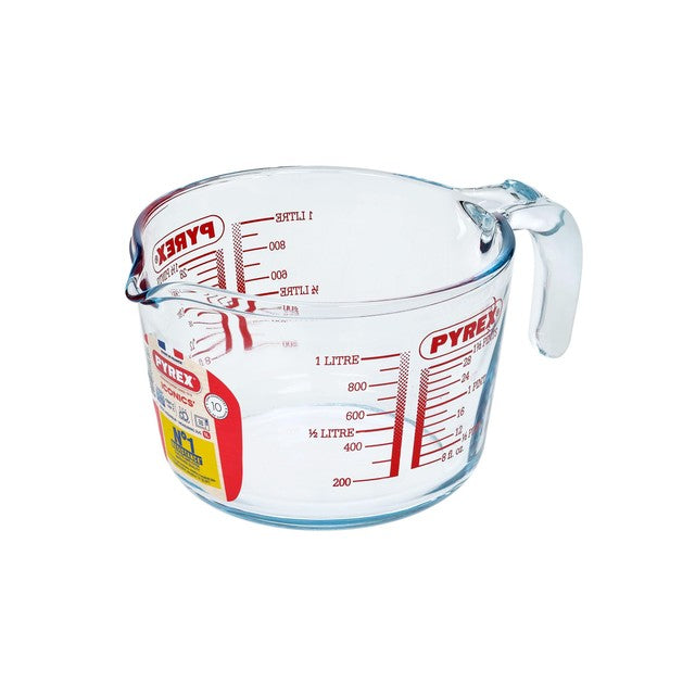 Pyrex glass measuring jug 1L, imported from the UK