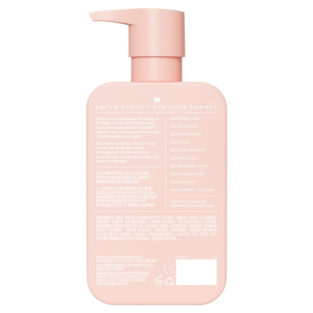 MONDAY Volume Shampoo 350ml, imported from the UK