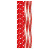 Duni Bio red and white paper straws 25 pack, imported from the UK