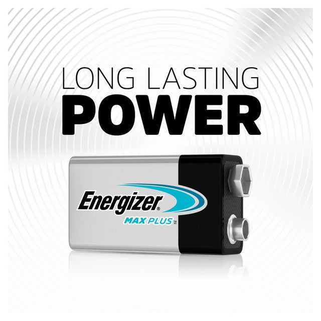 Energizer Max Plus 9V alkaline batteries 1-pack - British product