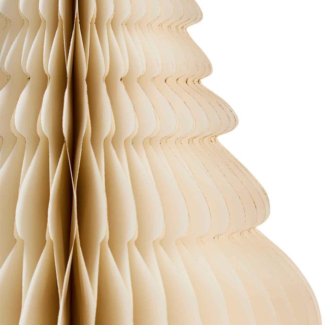 M&S paper Christmas tree decoration cream 1.5ft, imported from the UK