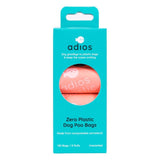 Adios Plastic compostable dog poo bags pink 120 pack - British product
