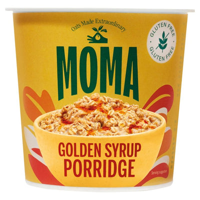 Moma Gluten Free Golden Syrup Jumbo Oat Instant Porridge Pot 70g