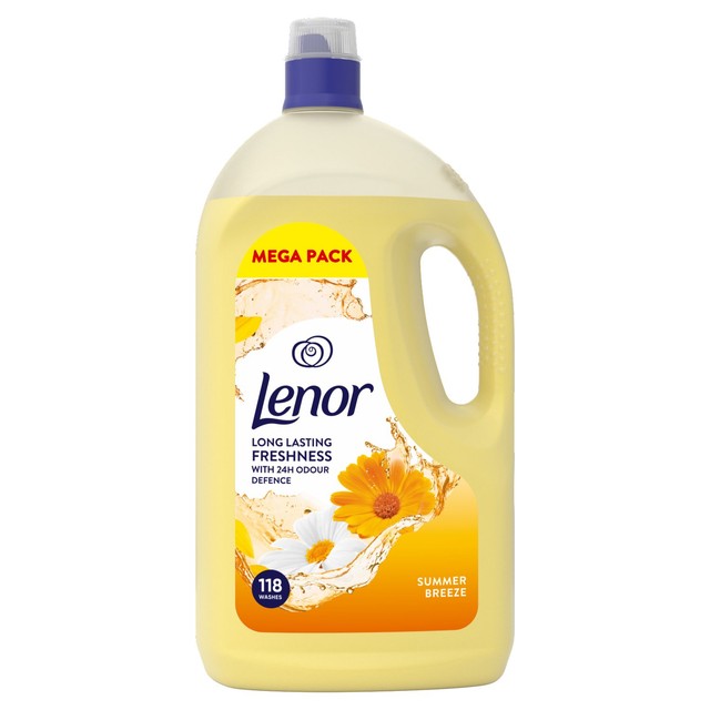 Lenor Fabric Conditioner Summer Breeze 3999ml, imported from the UK