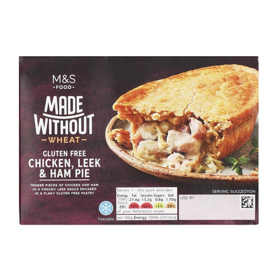 M&S Made Without Chicken, Leek & Ham Gluten Free Pie 200g