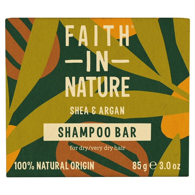 Faith in Nature Shea & Argan shampoo bar 85g - British product