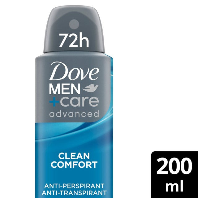 Dove Men+Care Clean Comfort anti-perspirant spray 200ml - British product