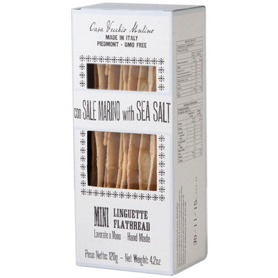 Vecchio Mulino Mini Lingue with Sea Salt Flatbreads 120g