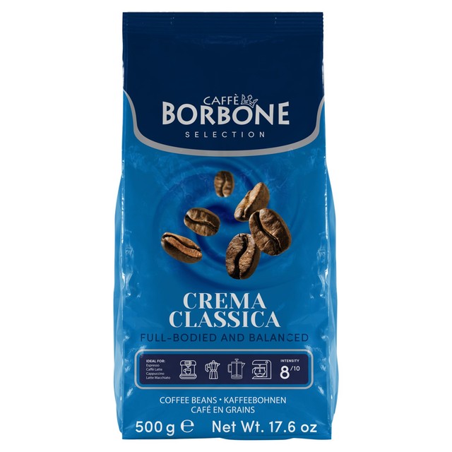 Caffe Borbone Crema Classica Intensity 8 coffee beans 500g - British product
