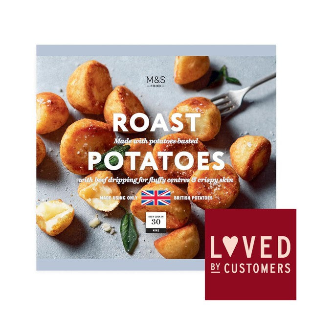 M&S Maris Piper frozen roast potatoes 800g, imported from the UK
