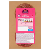Shazan spicy quarter pound beef burgers 454g (British brand)