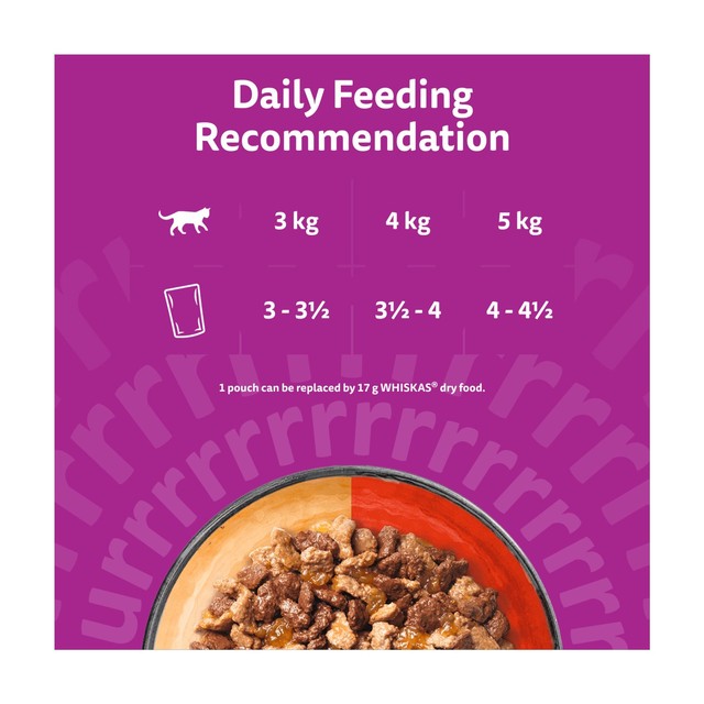 Whiskas Duo Meaty Combos cat food pouches 12 x 85g (British brand)