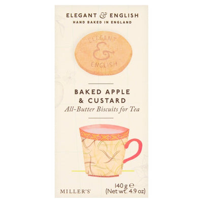 Miller's Elegant & English Baked Apple & Custard All-Butter Biscuits 140g