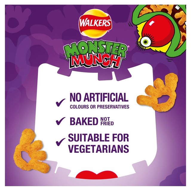 Walkers Monster Munch Variety Multipack 12 x 20g packets (British brand)