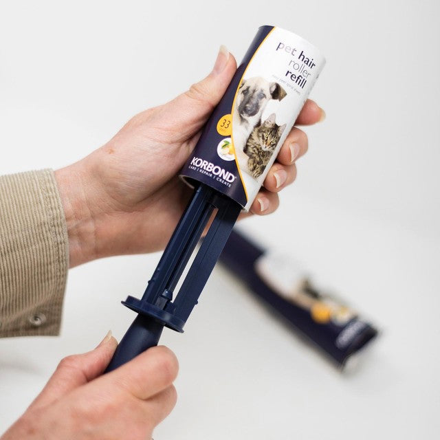 Korbond pet hair roller refill twin pack 132 sheets, UK version