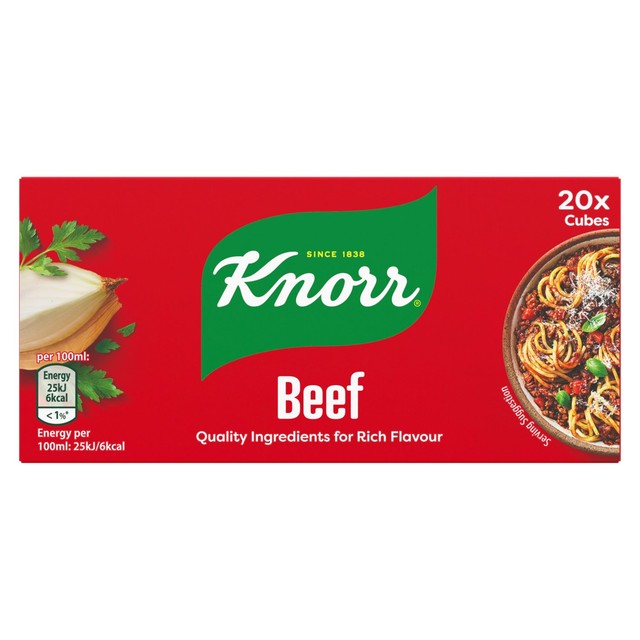 Knorr beef stock cubes 200g, UK version