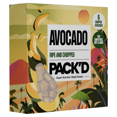Pack'd Ripe & Chopped Frozen Avocado 300g