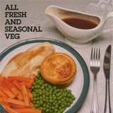Willy's Pies roast cauliflower, leek & cheddar pie 200g (British brand)