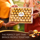 Ferrero Rocher milk chocolate hazelnut pralines box 200g - British product