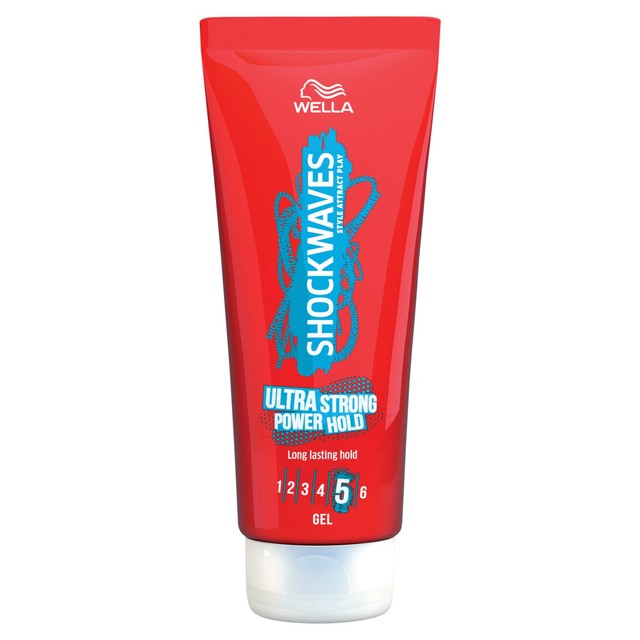 Shockwaves Ultra Strong Power Hold hair gel 200ml (British brand)