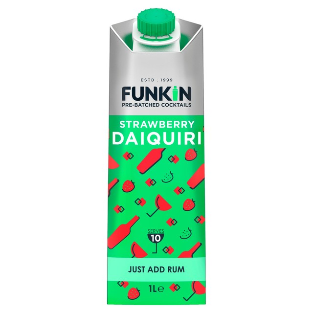 Funkin Strawberry Daiquiri Pre-batched Cocktail Mixer 1L - British product