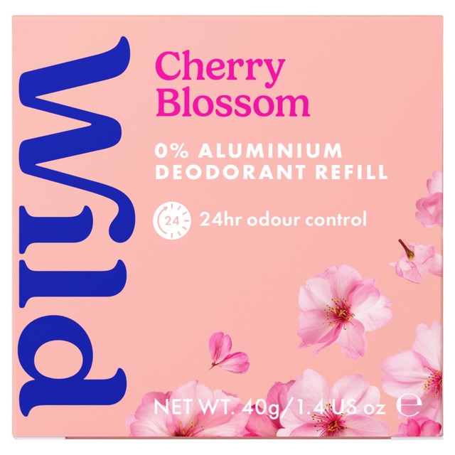 Wild Cherry Blossom deodorant refill 40g (British brand)