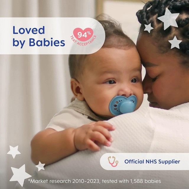 MAM Night Astro 18-36m soother 2-pack, imported from the UK