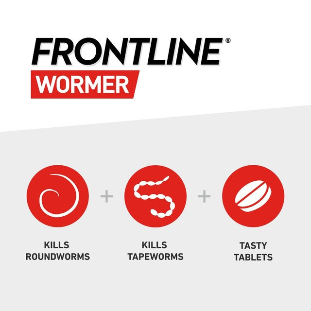 Frontline Cat Wormer Film Coated Tablets 2 per pack - British product