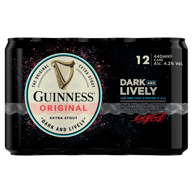 Guinness Original stout beer 12 x 440ml, UK version