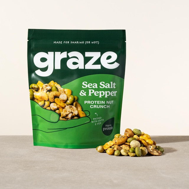 Graze sea salt and pepper protein snack 100g, UK version