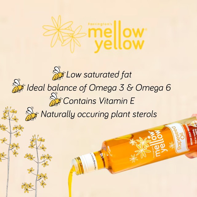 Farringtons Mellow Yellow Cold Pressed Rapeseed Oil 250ml - British product