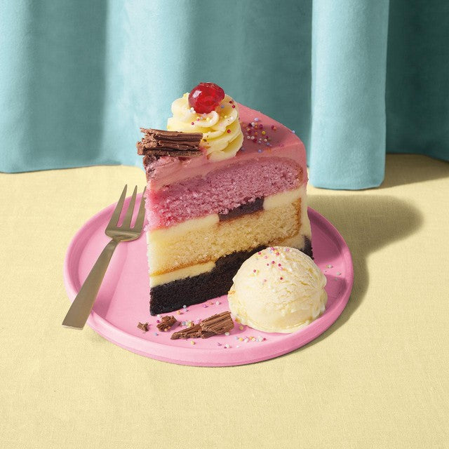 M&S Neapolitan ice cream parlour cake 1.23kg, imported from the UK