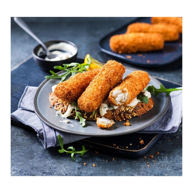 M&S cod fish fingers gluten-free 345g, imported from the UK