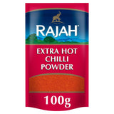 Rajah extra hot chilli powder 100g, imported from the UK