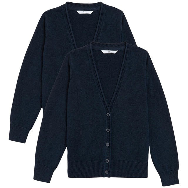 M&S Cotton Cardigan 2 Pack 4-5 Years, imported from the UK