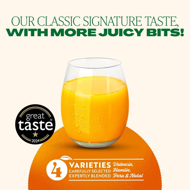 Tropicana Orange Juice with extra juicy bits 1.5L (British brand)